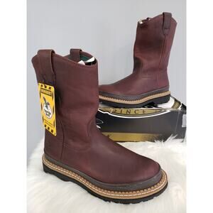 NEW SIZE 9 WIDE Georgia Giant Steel Toe Wellington Work Boots G4374‎